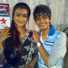 Rati Pandey with her fan