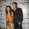 Rahul Mahajan with wife Dimpy Ganguly at ITA Awards 2012