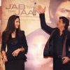 Shahrukh Khan and Katrina Kaif at a press conference for the film Jab Tak Hai Jaan