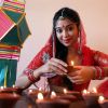 Anangsha Biswas special photo shoot of Diwali celebrations with fire crackers in Mumbai