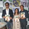 Kunal kapoor with Meenu and Namit editor-in-chief Green Life Magazine at Green Life Magazine launch of food issue