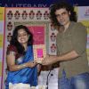 Author Chandrima Pal with Director Imtiaz Ali at her first novel A Song for I in Mumbai.