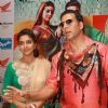 Akshay Kumar and Asin at a press conference for the  film ''Khiladi 786''