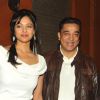 Kamal Haasan and Pooja Kumar at press meet to announce film Vishwaroop premiere