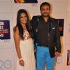 Sajid Ali with wife at Zee Cine Awards 2013