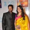 Kabir Khan with wife Mini Mathur at Zee Cine Awards 2013