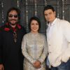Siddharth Kasyap, Madhushree and Roop Kumar Rathod at the shoot of video album Rock On Hindustan