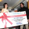 Yana Gupta meets Bollywood Hungama-Yatra.com contest at Rock Bottom in Juhu, Mumbai.