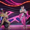 Rahul Mahajan with Dimpy Mahajan performing on the sets of Nach Baliye 5