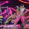 Rahul Mahajan with Dimpy Mahajan performing on the sets of Nach Baliye 5