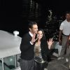 Arjun Rampal and Preity Zinta at Hrithik Roshan's birthday party on a yacht leaving from Gateway of India