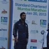 John Abraham at the Standard Chartered Mumbai Marathon in Mumbai.
