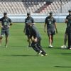 Australian cricket team at a practice session before the second cricket Test match in Hyderabad on March 1, 2013.