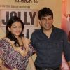 Prachi Shah with husband Vishwas Pandya at Premiere of movie Jolly LLB