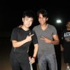 Meiyang Chang and Abhijeet Sawant at Singers Cricket Match