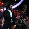 Sonakshi Sinha & Ranveer Singh during the promotion of film Lootera on the sets of dance show Dance India Dance Super Moms in Mumbai