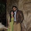 Ranveer Singh and Tina Dutta On the sets of Uttaran to promote the film Lootera