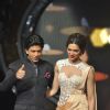 Shah Rukh Khan and Deepika Padukone at Film Chennai Express Promotion at Indian Idol Junior Set