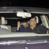 David Dhawan with son Varun Dhawan arrives at Shahrukh Khan's Grand Eid Party