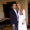 Adnan Sami &  Roya Faryabi at a party hosted by Adnan at his house