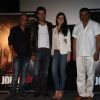 The cast of the film John Day at the promotions