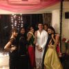 Gautam Rhode surrounded by beauties at the party