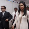 Kajol arrives for the inauguration of a child Care Unit at a hospital