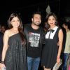 Shamita Shetty, Raj Kundra and Shilpa Shetty came in at the birthday party together