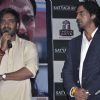 Ajay Devgan and Arjun Rampal at Satyagraha movie promotion