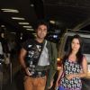 Ankit Gera and Adaa Khan at Mumbai Airport leaving for SAIFTA