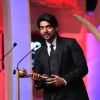 Gurmeet Chowdhary receiving the best television actor at the SAIFTA award ceremony