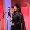 Kratika Sengar receiving Best Lead actor female TV award at the SAIFTA Award ceremony