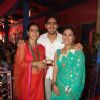 Kajol, Sharbani Mukherjee and Ayan Mukerji at the Durga Pooja celebrations