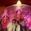 Bappi and Bappa Lahiri at the Durga Pooja celebrations