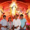 Ashutosh Gowarikar with his family at the Durga Pooja celebrations