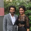 Deepika Padukone and Ranveer Singh at Mehboob Studio for Ram Leela Movie Promotions