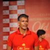 Milind Soman sports the grey shade amazingly well at the Launch of the Old Spice deodorant