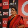 Usha Uthup was seen at the Celebrity Cricket League Red Carpet Season 4