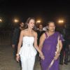 Amrita Arora along with her mother at the midnight mass for Christmas
