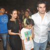 Arbaaz Khan along with his family at the midnight mass for Christmas