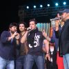 Salman Khan and Sajid-Wajid perform at the Worli Festival 2014