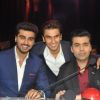 Arjun, Ranveer and Karan Johar pose for a picture