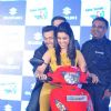 Salman takes a ride with Parineeti at the launch of Suzuki two-wheelers