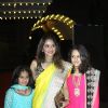 Madhoo with her daughters was at the Sangeet Ceremony