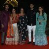 Hema Malini with her daughters and sons-in-law at the Sangeet Ceremony