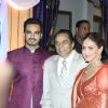 Dharmendra with Esha and Bharat at the Sangeet Ceremony