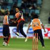 Riteish Deshmukh celebrates after getting a wicket