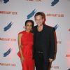 Suchitra Pillai with her husband at the Absolut Elyx Party