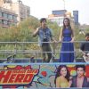 Promotions of Main Tera Hero in a city bus