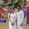 Drashti Dhami and Gunjan Uttreja at Colors Holi Party